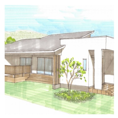 10人で食事ができるダイニングがある家